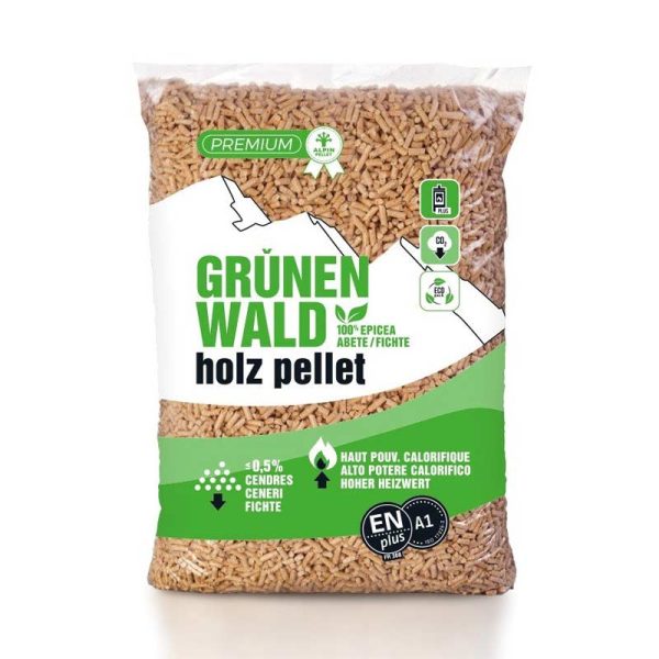 Bancale Grünen Wald Holz Pellet 72 sacchi